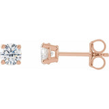 14K Rose Gold 1/2 CTW Lab-Grown Diamond Earrings