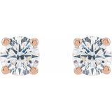 14K Rose Gold 1/2 CTW Lab-Grown Diamond Earrings