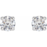 14K White Gold 1/4 CTW Lab-Grown Diamond Earrings
