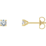 14K Yellow Gold 1/3 CTW Lab-Grown Diamond 4-Prong Stud Earrings