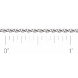 Sterling Silver 1.5 mm Wheat Chain by the Inch