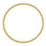 14k 2.50mm Twisted Slip-on Bangle