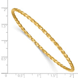 14k 2.50mm Twisted Slip-on Bangle