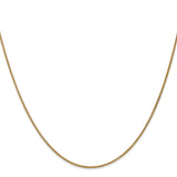 14K 24 inch 1.25mm Spiga with Lobster Clasp Chain