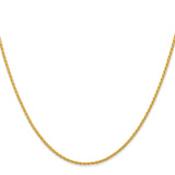 14k 16 inch 1.5mm Parisian Wheat with Lobster Clasp Chain