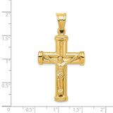 14K Reversible Crucifix Pendant