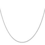 14K White Gold 20 inch 1mm Parisian Wheat with Lobster Clasp Chain