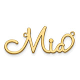 10k Yellow Gold Polished Sacramento Font Name Plate