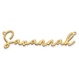 10k Yellow Gold Polished Bathinda Font Name Plate