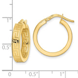 14K Polished Hoop Earrings