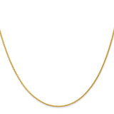 14k 18 inch 1.2mm Parisian Wheat with Lobster Clasp Chain