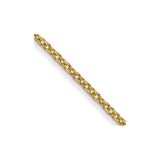 14K 20 inch 1mm Round Open Link Cable with Lobster Clasp Chain