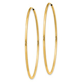 14k 1.5mm Polished Round Endless Hoop Earrings