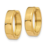 14k Round Hinged Hoop Earrings