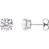 14K White 2 1/2 CTW Lab-Grown Diamond Earrings