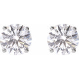 14K White 2 1/2 CTW Lab-Grown Diamond Earrings