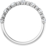 Platinum 1/2 CTW Lab-Grown Diamond Anniversary Band