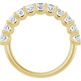 14K Yellow 2 CTW Lab-Grown Diamond Anniversary Band