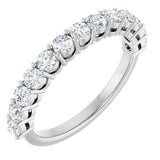 14K White 3/8 CTW Lab-Grown Diamond Anniversary Band