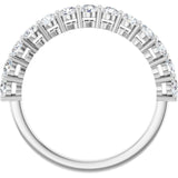 14K White 3/8 CTW Lab-Grown Diamond Anniversary Band