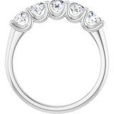 Platinum 1 CTW Lab-Grown Diamond Anniversary Band