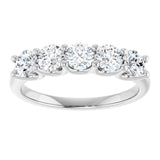 Platinum 1 CTW Lab-Grown Diamond Anniversary Band