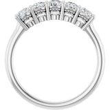 Platinum 1/6 CTW Lab-Grown Diamond Anniversary Band
