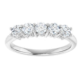 Platinum 1/6 CTW Lab-Grown Diamond Anniversary Band