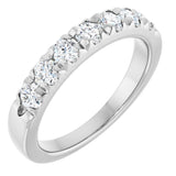 Platinum 3/4 CTW Lab-Grown Diamond French-Set Anniversary Band