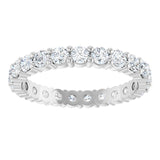 14K White 1 3/8 CTW Lab-Grown Diamond Eternity Band Size 7