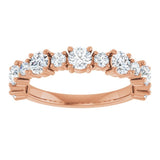 14K Rose 1 1/3 CTW Lab-Grown Diamond Anniversary Band