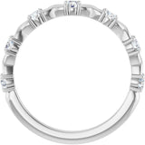 Platinum 3/8 CTW Lab-Grown Diamond Anniversary Band