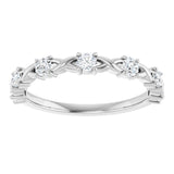 Platinum 3/8 CTW Lab-Grown Diamond Anniversary Band