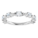Platinum 5/8 CTW Lab-Grown Diamond Anniversary Band