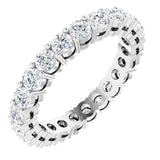 14K White 1 3/8 CTW Lab-Grown Diamond  Eternity Band Size 5