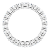 14K White 1 3/8 CTW Lab-Grown Diamond  Eternity Band Size 5