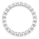 14K White 1 3/8 CTW Lab-Grown Diamond  Eternity Band Size 5.5