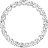 14K White 1 3/8 CTW Lab-Grown Diamond  Eternity Band Size 5.5