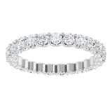 14K White 1 3/8 CTW Lab-Grown Diamond  Eternity Band Size 6
