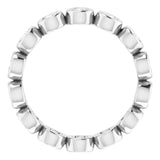 Platinum 9/10 CTW Lab-Grown Diamond  Eternity Band