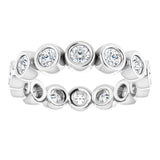 Platinum 9/10 CTW Lab-Grown Diamond  Eternity Band