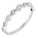 14K White 1/6 CTW Lab-Grown Diamond  Anniversary Band