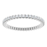 Platinum 1 3/8 CTW Natural Diamond Eternity Band Size 6.5