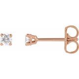 14K Rose 1/6 CTW Lab-Grown Diamond Earrings