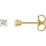 14K Yellow 1/6 CTW Lab-Grown Diamond Earrings