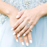 Pear Shape Halo Lovebright Diamond Wedding Set