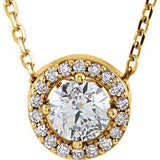 14K Yellow 1/3 CTW Lab-Grown Diamond Halo-Style 16