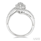 Marquise Shape Halo Lovebright Diamond Engagement Ring