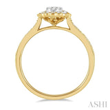 Oval Shape Halo Lovebright Diamond Ring