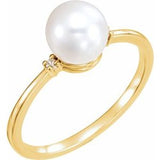 Accented Pearl Ring